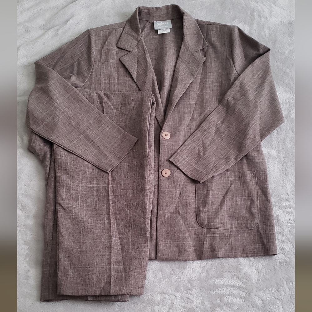 Vintage brown Blair blazer and pant set